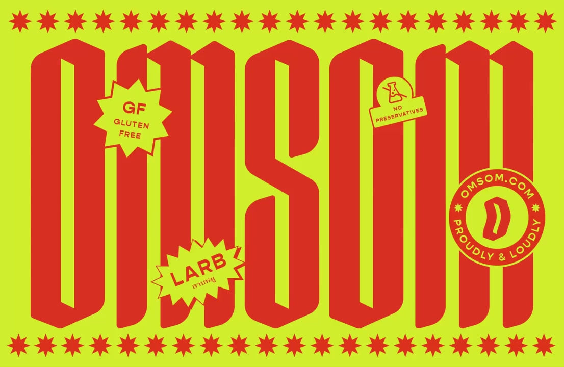 Showcase of Omsom's Shopify website.